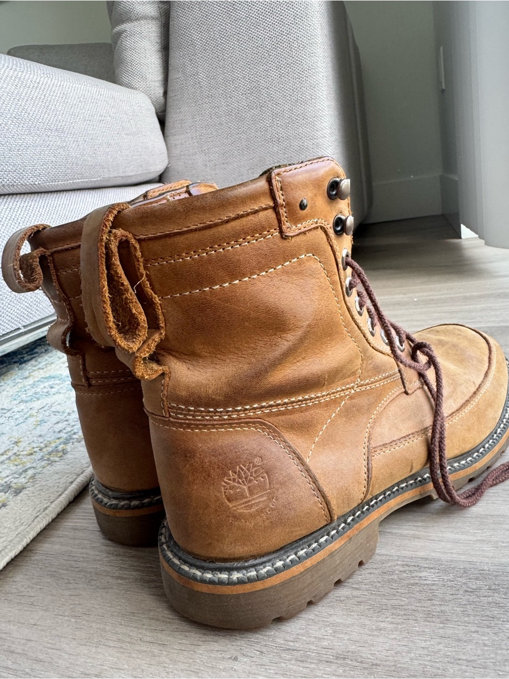 Timberland Brown Leather Lace-Up Earthkeeper boot